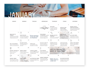 January Wellness Calendar
