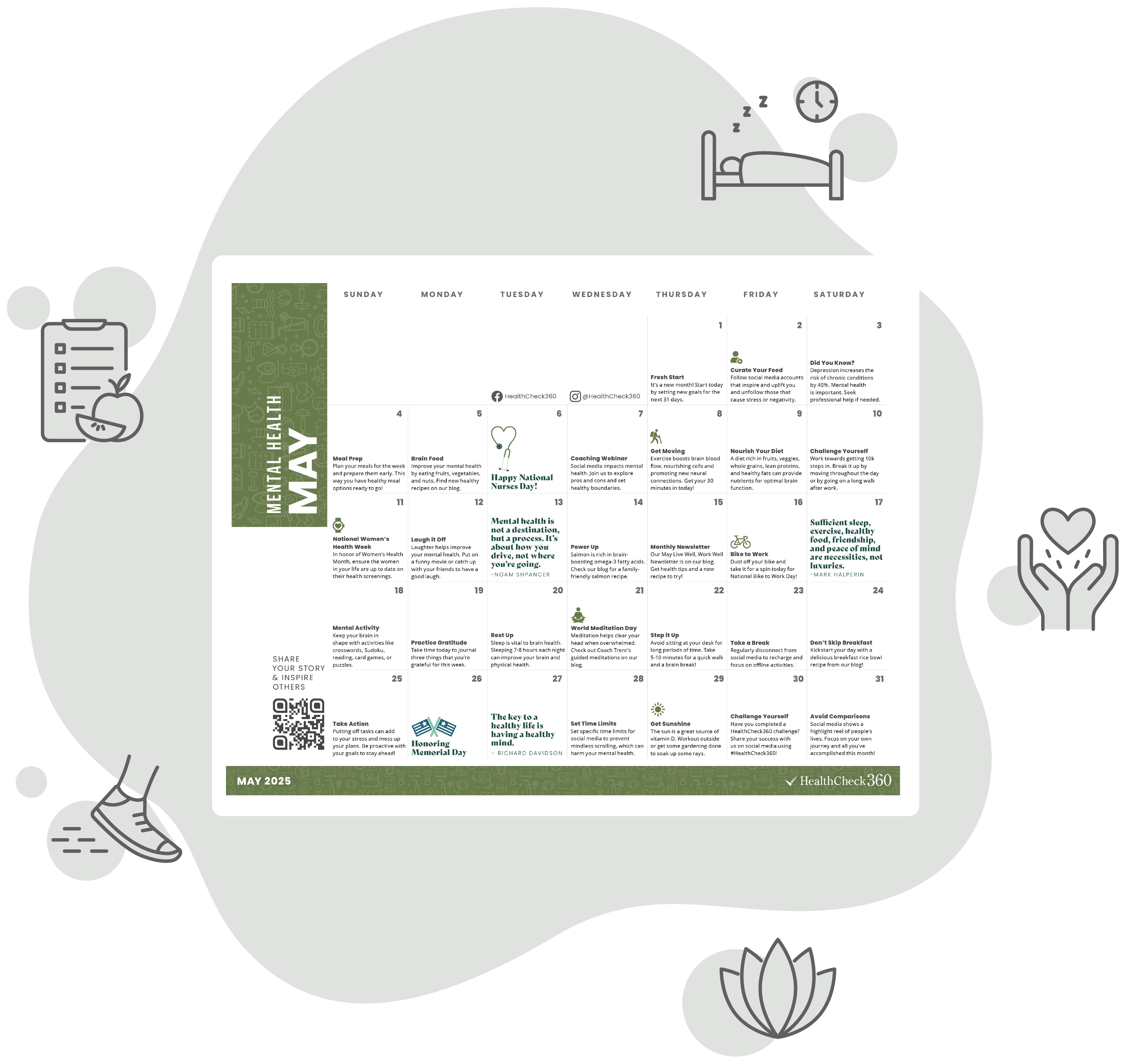 May 2025 Well-Being Calendar