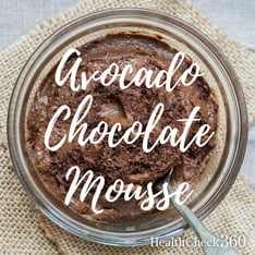 Avocado chocolate mousse