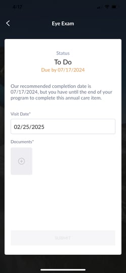Submitting Documentation for Eye Exam Part 2