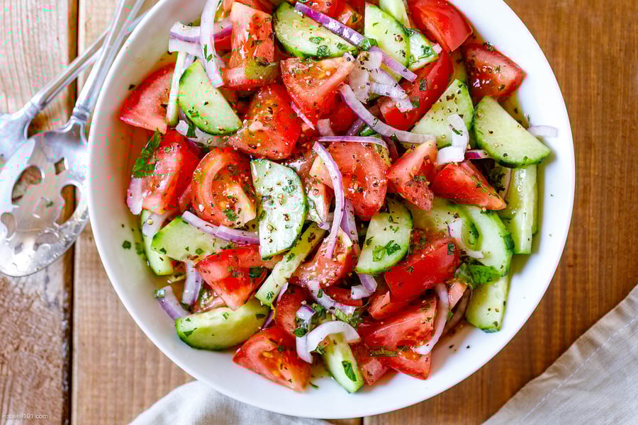 Tomato and Cucumber Salad