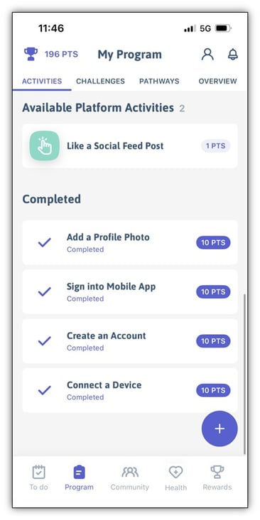 available activities