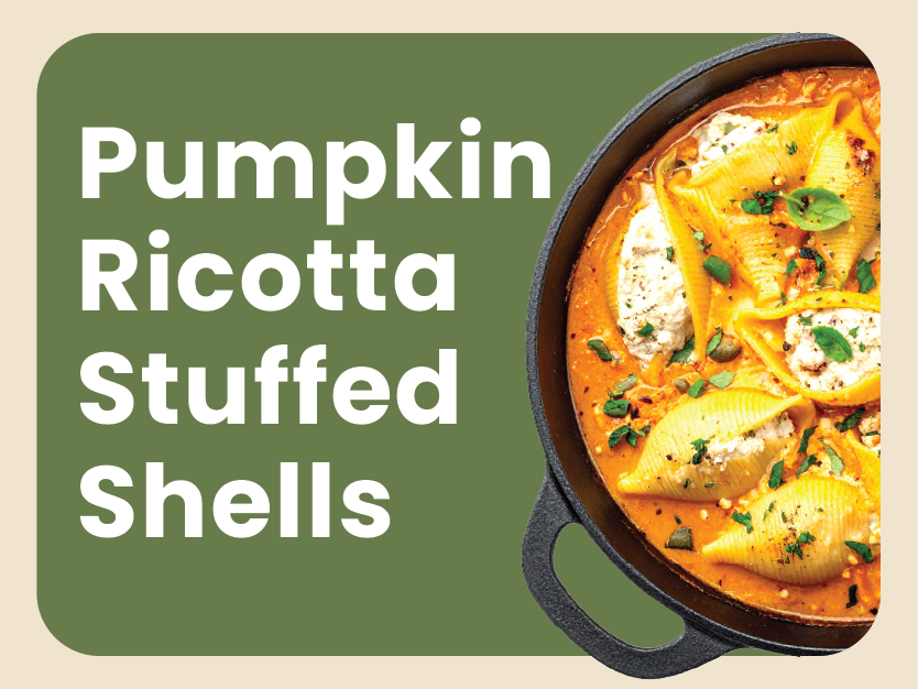 Pumpkin Ricotta Stuffed Shells