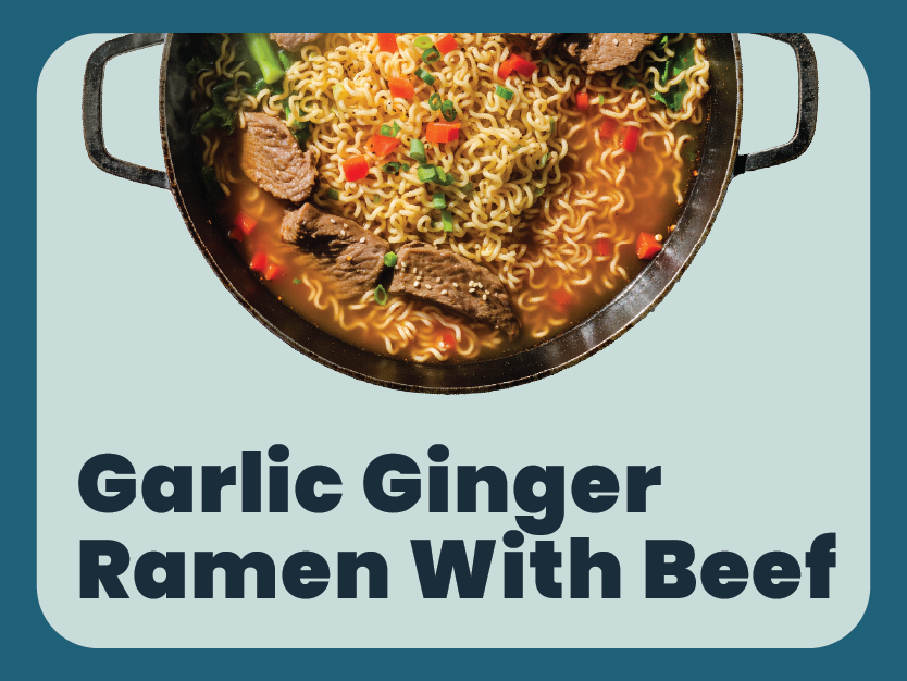 Garlic Ginger Ramen With Beef