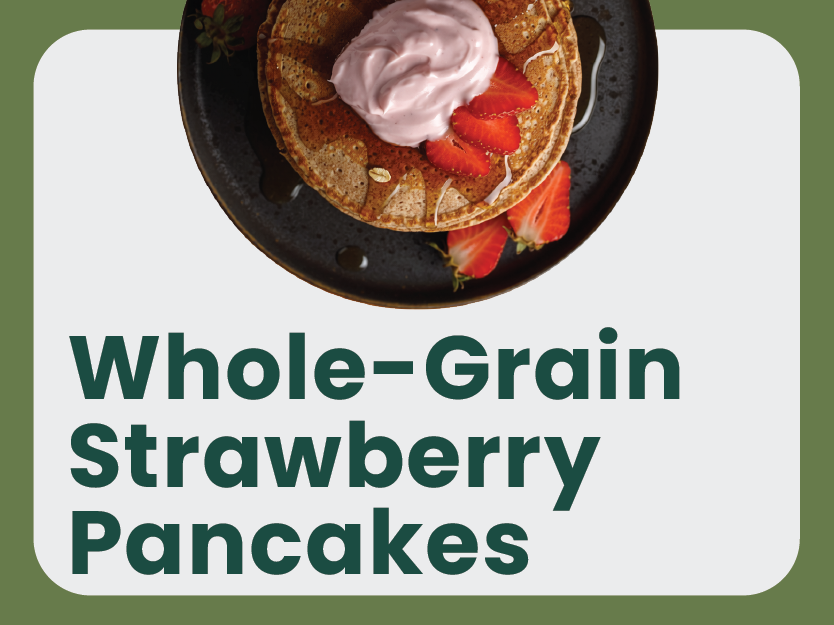 Whole Grain Strawberry Pancakes