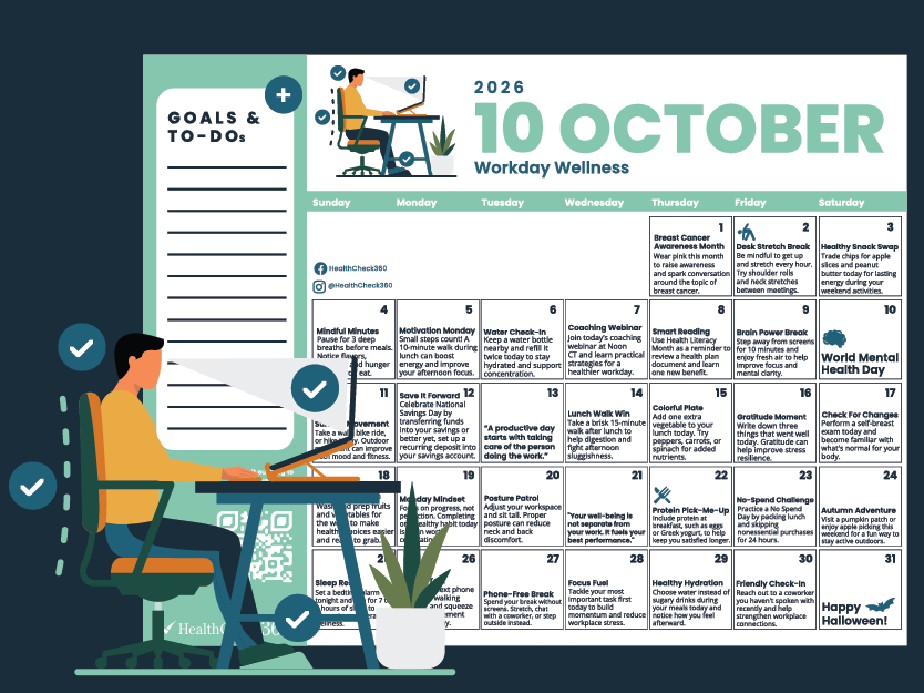 [Free Download] October 2026 Well-Being Calendar